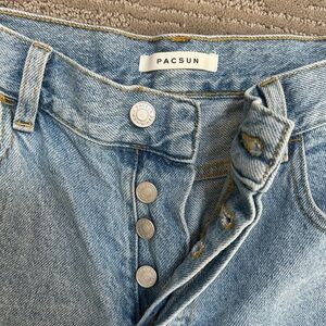 Pac Sun women’s high rise straight cropped jeans size: 28
